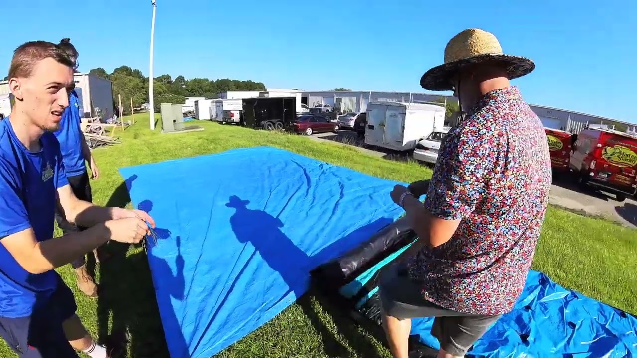 How to lay a tarp