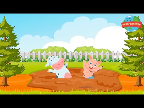 Opp och ner visan (Grisen gal i granens topp) - Animerad barnvideo, klassiker från Astrid Lindgren