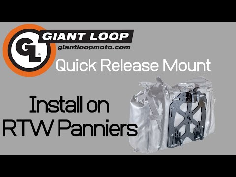 How To Install Giant Loop Quick Release Mounts on to the Round the World Panniers