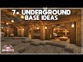 7+ UNDERGROUND Base Ideas for Survival Minecraft 1.19