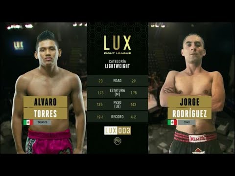 Alvaro Torres VS Jorge Rodriguez Lux Fight League 003