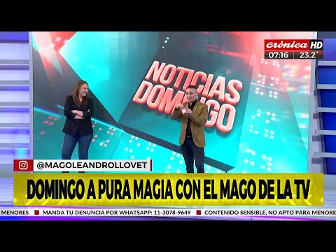 Domingo a pura magia con el mago de la TV