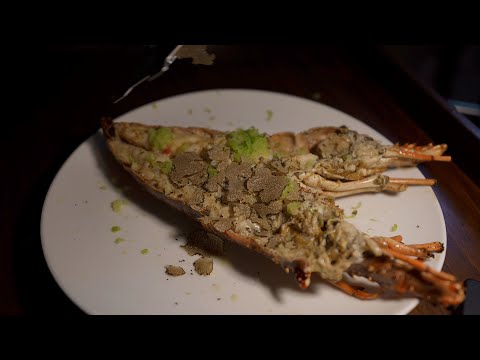 Show de Lagosta com Trufas Cozinhando na Mesa - Terra Mia Dubai - Restaurante Italiano Pizzeria