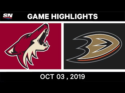 NHL Highlights | Coyotes vs. Ducks - Oct. 03, 2019