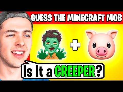 Can You GUESS The MINECRAFT MOB by EMOJI?