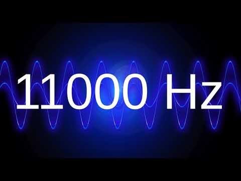 11000 Hz clean pure sine wave TEST TONE 11 khz frequency