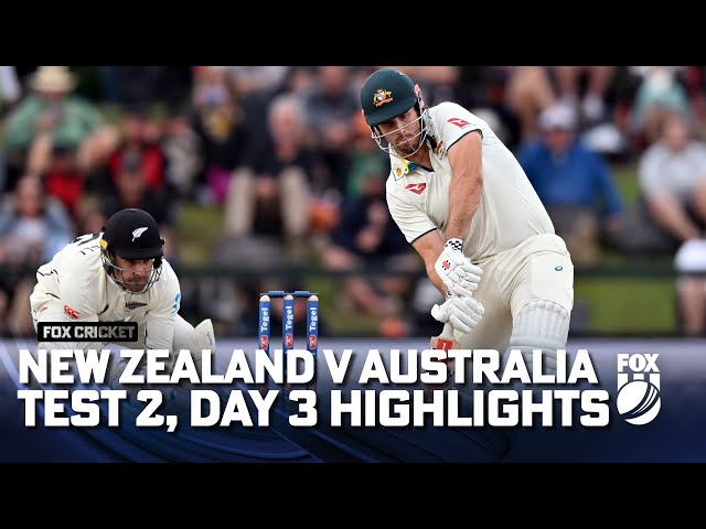 New Zealand v Australia – Second Test, Day 3 Full Match Highlights I 10/03/24 I Fox Cricket