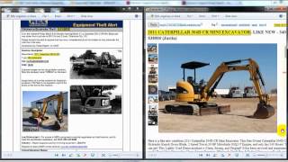 Harmari Search: searching Stolen Heavy Equipment on Craigslist