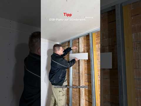 OSB-in Trockenbauwand einbauen? #trockenbau #osb