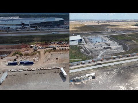 Tesla Gigafactory Texas | 9-20-24 | #BoringCo. tunnel + #GigaTexas east + new bldg. const. @railyard