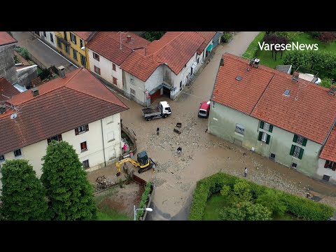 L’alluvione di Gavirate vista dal drone