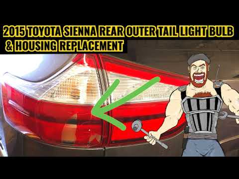 2014 - 2020 TOYOTA SIENNA TAIL LIGHT HOUSING ASSEMBLY | BLINKER & TAIL BULB 2015 2016 2017 2018 2019