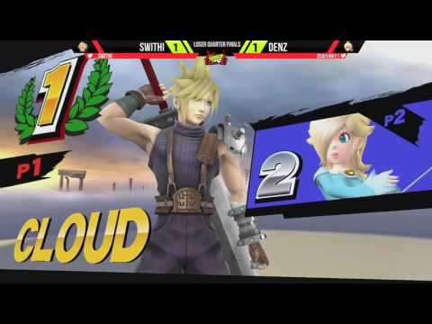Over9k 2017 June: Swithi (Cloud) vs Denz (Rosalina&Luma) -  Losers Quarter Finals - Smash Wii U