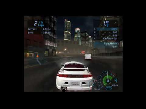 NFS: Underground - PS2 Gameplay Walkthrough - Race 61 - Bright Lights Big Spoiler
