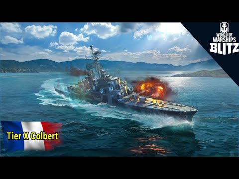WoWSBlitz: Tier X Colbert Gameplay & Stats