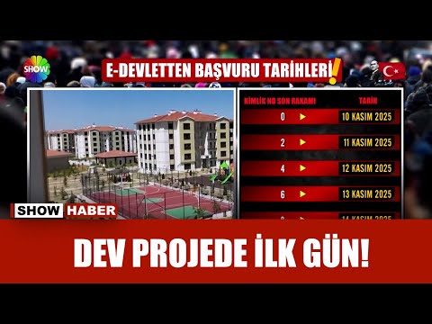 500 bin konut için başvurular başladı!