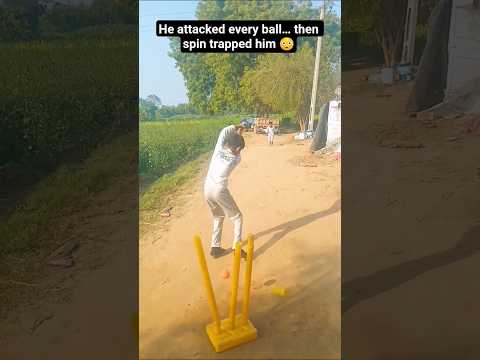 Attacked Every Ball… Spin Had the Last Word 😈🌀#cricket #best #spin #bowling #viralshorts