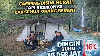Download lagu Bikin Kapok camping disini‼️Tapi viewnya Keren Curug cibeureum puncak 2 bogor mp3