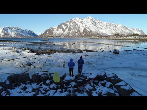 Braving the cold: Surfing above the Arctic Circle