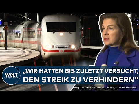 DEUTSCHE BAHN: "Die GDL verweigert sich und eskaliert die Lage" | WELT Dokument