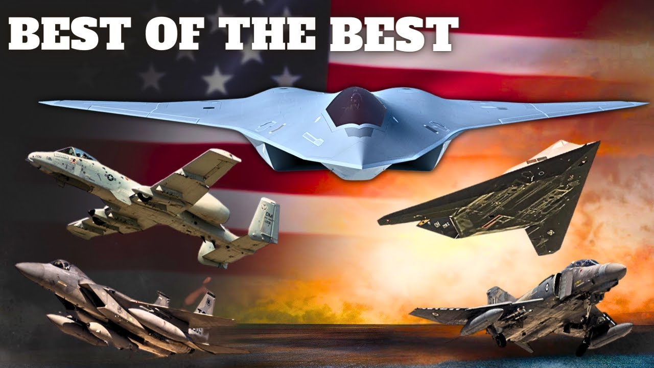 Top 5 FIGHTER JETS of the US Military  -  US Air Force Power 2024