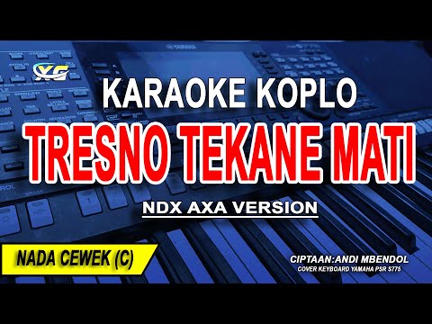 TRESNO TEKANE MATI - Karaoke Koplo Nada Wanita (NDX AXA VERSION)