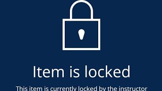 How to fix "This item is currently locked by the instructor" in coursera #coursera #locked #item