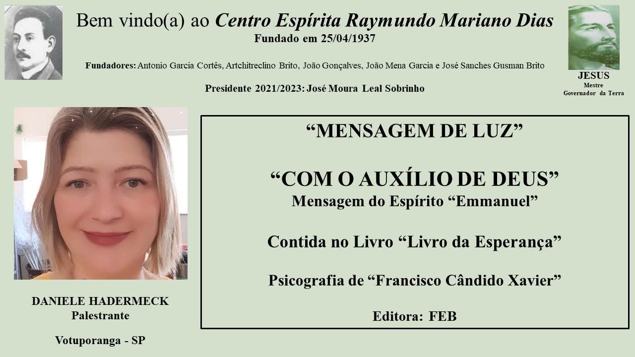 "COM O AUXÍLIO DE DEUS"