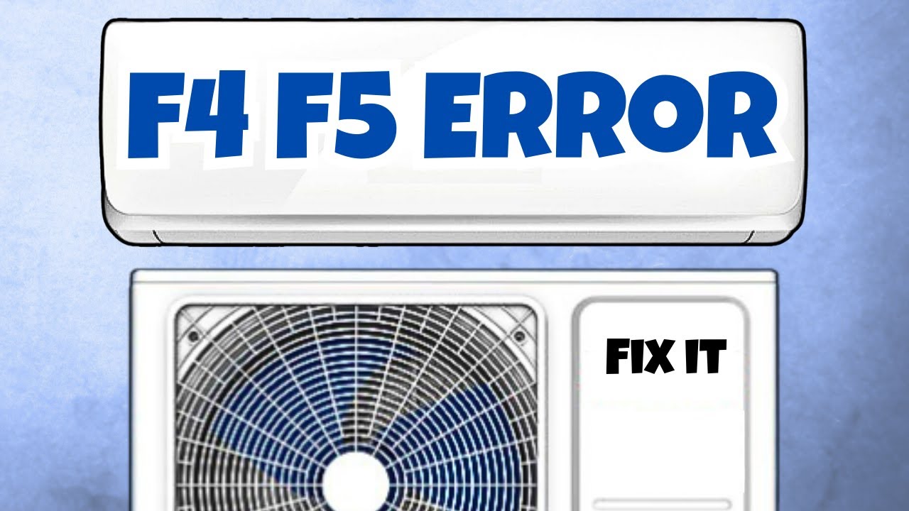 How to Fix F4 & F5 Error on Mini Split AC Easily!