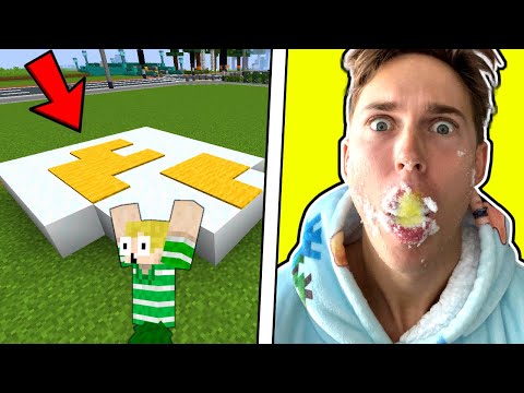 Byg og Spis #17: SPISER GUL SNE! - Dansk Minecraft