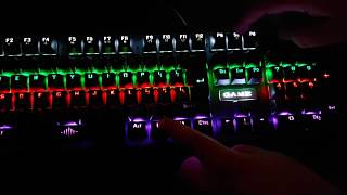 K30 USB Wired Gaming Mechanical Keyboard Blue Switch
