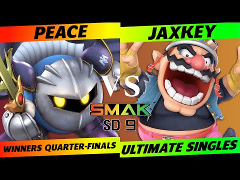 SMAK-SD9 Winners Quarter-Finals - Peace (Meta Knight, Fox, Luigi) vs. Jaxkey (Wario) - SSBU