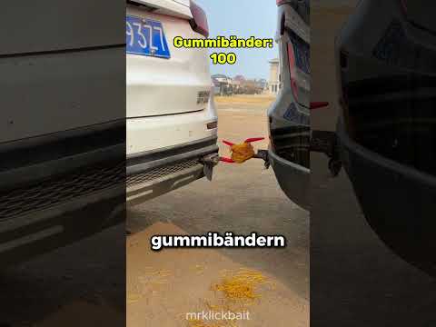 Wie viele Gummibänder kann ein Auto aushalten? 😱