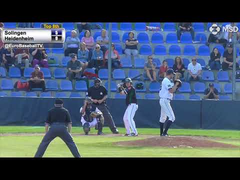2018 Baseball Bundesliga SEMIFINAL Game 1:  Heidenheim 9, Solingen 8 Highlights