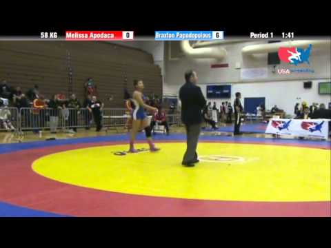 WM 58 KG - Melissa Apodaca vs. Braxton Papadopulous
