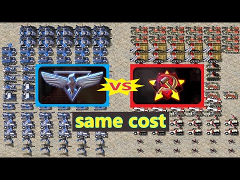 Allies vs Soviets - Same Cost - Red Alert 2