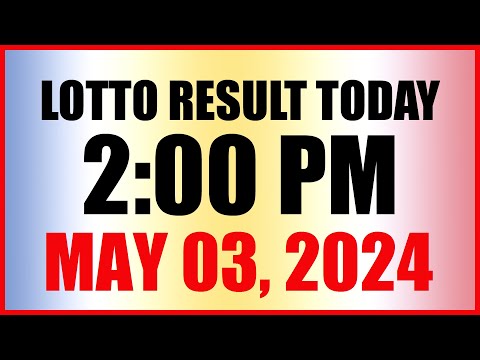 Lotto Result Today 2pm May 3, 2024 Swertres Ez2 Pcso
