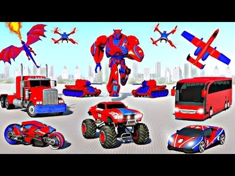 Us Car Robot Bus Transform Game - Android Gameplay
