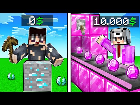 MADENCİLİK YAPARAK MİLYARDER OLDUM 😱 - Minecraft