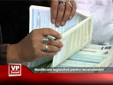 Modificare legislativă pentru recensământ