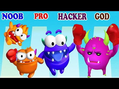 NOOBvsPROvsHACKERvsGOD in Giant Blob vs Join Blob Clash 3D - Which game do you like?