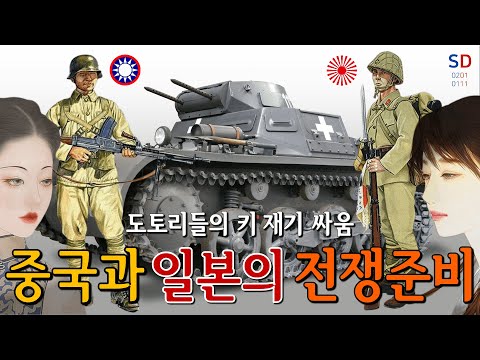 중국과 일본의 전쟁준비, 도토리 키 재기 싸움