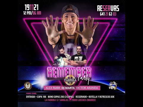 LA FABRIKA Live! Remember Party (19-11-2021) Dj Marta