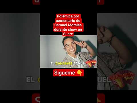 🔴 Polémica por comentario de Samuel Morales durante show en Sucre