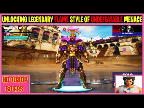 Unlocking Flame Style for Undefeated Menace Skin & Heavy Helmet Plume in Fortnite Season 5