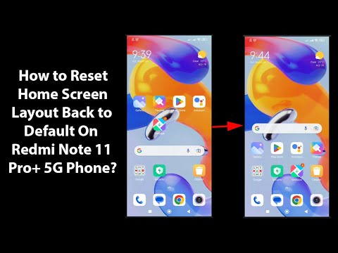 How to Reset Home Screen Layout Back to Default On Redmi Note 11 Pro+ 5G Phone?