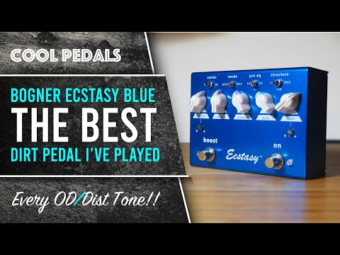 Bogner Ecstasy Blue. The Best Overdrive / Distortion Pedal I've ever played.