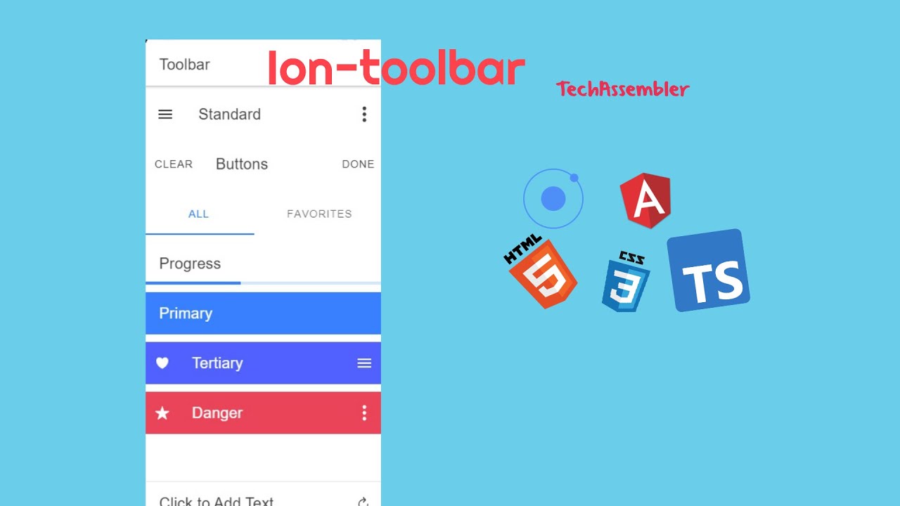 Ionic 5 - 21 Ion-toolbar & ion-backbutton
