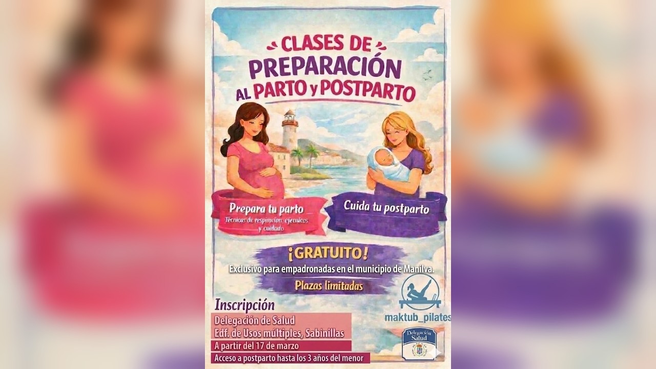 Salud impulsa las clases gratuitas de Preparación al parto y postparto