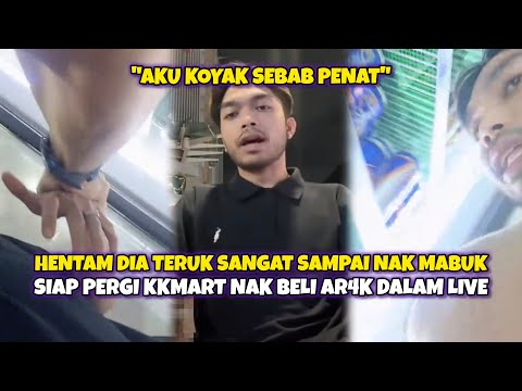 "NAK TENGOK SAYA MABVK"- HAQIEM STOPA 'KOYAK' DIKECAM NETIZEN, NEKAD MABVK DALAM LIVE